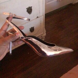 Jessica Simpson Elegant Silver Stiletto Heels